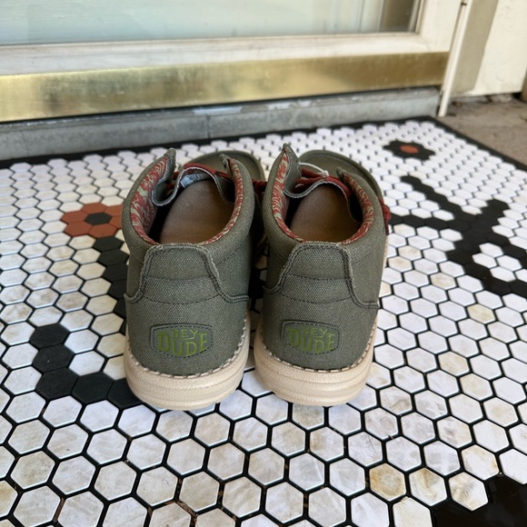 HEYDUDE Wally Mid Men's Sneaker Boot - Olive booties - Picture 8 of 8